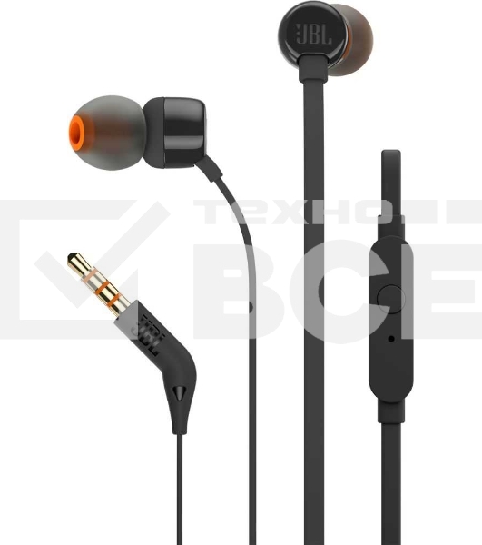 Наушники проводные JBL T110 черный