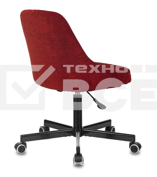 Кресло Бюрократ CH-340M бордовый Velvet 09 крестовина металл