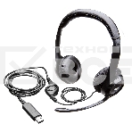 Гарнитура Logitech Headset Logitech H390 USB черный, фото38