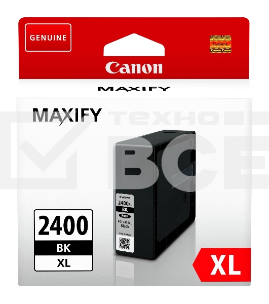 Картридж струйный CANON PGI-2400XL черный, 2500 стр., для MAXIFY iB4040/МВ5040/МВ5340