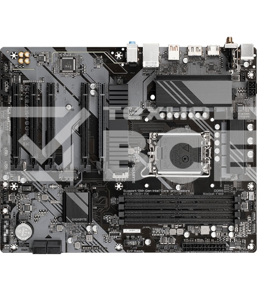Материнская плата Gigabyte B760 DS3H AX, LGA 1700, Intel B760, 4xDDR5, 4xSATA, 2xM.2, 1xPCI-E 4.0 x16, 4xPCI-E 3.0 x1, 1xHDMI, 1xDP, 1x 1Gb LAN, 4xUSB-A 2.0, 1xUSB-A 3.2 Gen 2, 1xUSB-C 3.2 Gen 2, 3x3.5 мм, 7.1, ATX