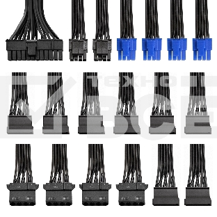 Блок питания 750W ExeGate 80 PLUS 750PPH-LT-OEM (ATX, APFC, КПД 82% (80 PLUS), 12cm fan, 24pin, 2x(4+4)pin, 4xPCI-E, 8xSATA, 4xIDE, black, RTL)