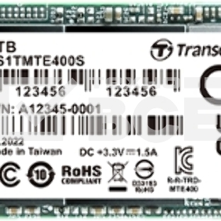 Накопитель SSD 256Gb Transcend MTE400S, 3D TLC NAND, M.2 2242,PCI-E 4x R/W - 2000/1000 Mb/s