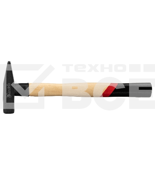 Молоток слесарный Matrix, 300 г, квадратный боек, деревянная рукоятка