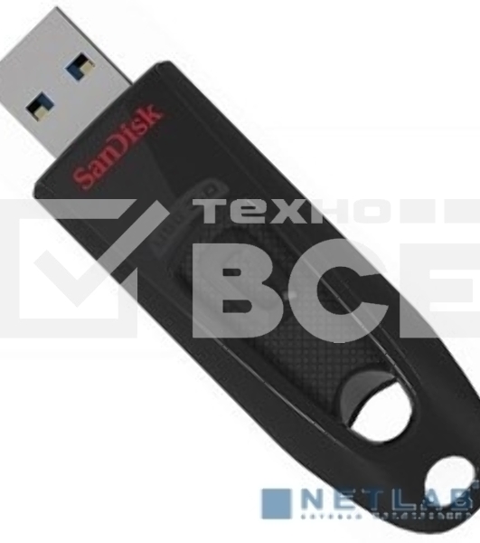 Флеш диск Sandisk 64Gb Ultra SDCZ48-064G-U46 USB3.0 черный