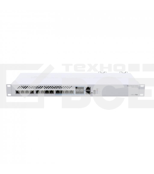 Mikrotik CRS312-4C+8XG-RM Cloud Router Switch 8х 1G/2.5G/5G/10G RJ45, 4х 10G RJ45/SFP+ with RouterOS L5, 1U rackmount enclosure