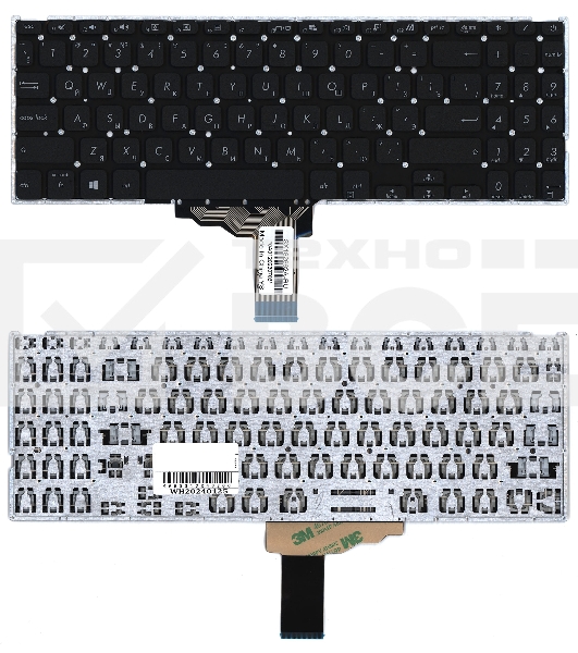 Клавиатура для ноутбука Asus X515 / M515 черная