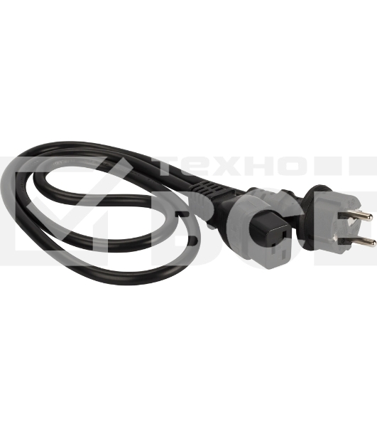 Шнур питания Lanmaster LAN-PP19/SH-0.5-BK C19-Schuko проводник.:3x1.5мм2 0.5м 220В 16А черный