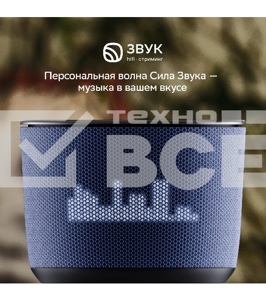 Умная колонка Sber Boom Home SBDV-00171G Салют серый 8W Mono BT/Wi-Fi (без.бат)