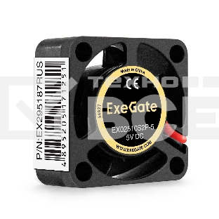 Вентилятор для корпуса ExeGate EX02510S2P-5 черный, 25 мм, 10000 об/мин, 22 дБ, 2 pin