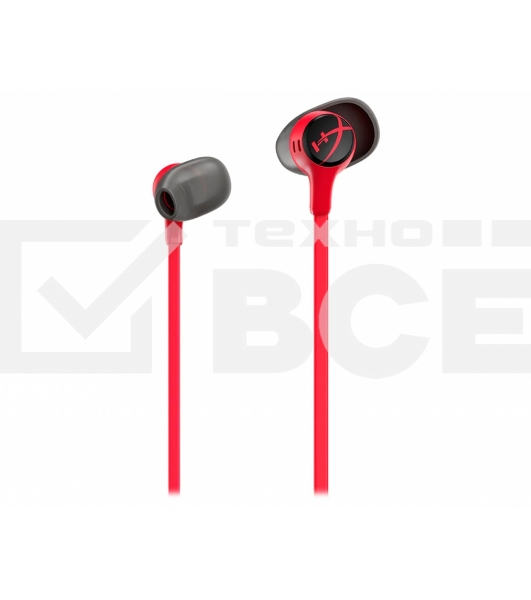Наушники проводные HyperX Cloud Earbuds II красный