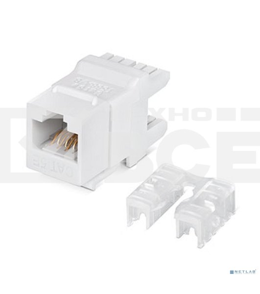Модуль универсальный Cabeus, keystone, 1хRJ45(8P8C), Toolless, кат. 5е, неэкр., цвет: белый