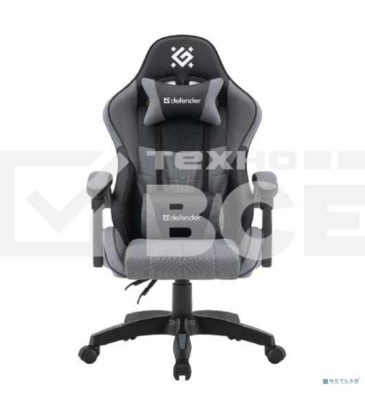Кресло игровое Defender STRIDER черный/серый, PU