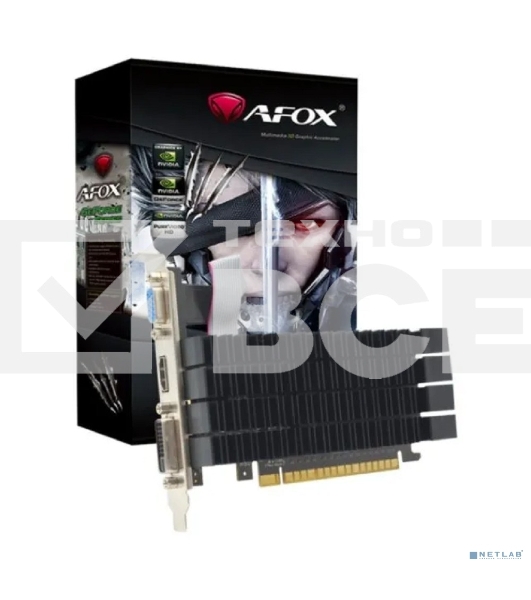 Видеокарта AFOX GT730 2G DDR3 64bit heatsink DVI HDMI