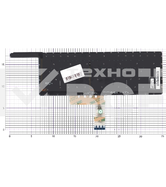 Клавиатура для ноутбука Asus Zenbook Pro Duo UX581 синяя