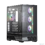 Компьютерный корпус XASTRA Q700 4ARGB-C10-UC Black ATX/Aquarium/Screewless/4x120mm ARGB PWM mirror fans/Argb+PWM HUB 10port/Type C Q700-4FM12A-C10-UC, фото4