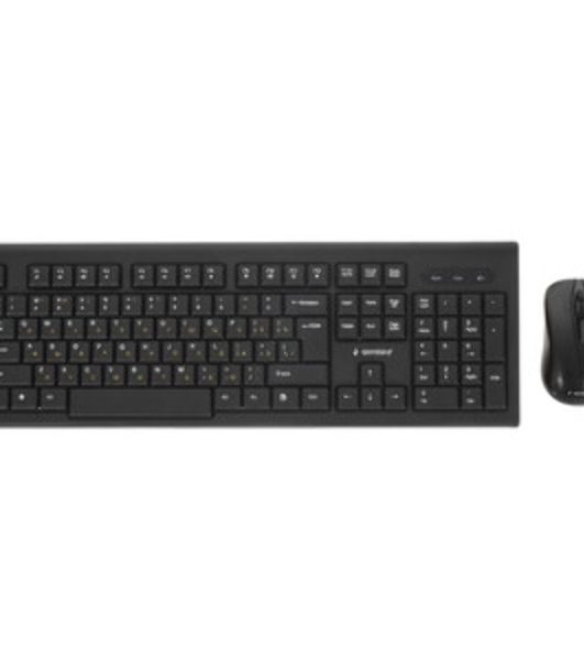 Комплект клавиатура+мышь Gembird KBS-8002 беспроводной, USB, 1000 DPI, чёрный