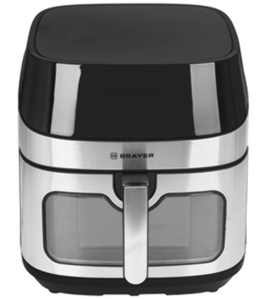 Аэрогриль Brayer 2044BR черный, 2200 Вт, 8 л, сенсор, 10 программ