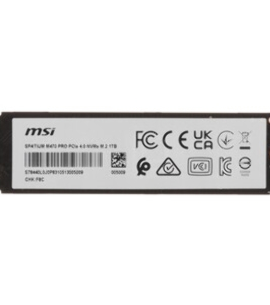 Накопитель SSD MSI M.2 2280 1Tb SPATIUM M470 PRO Client SSD S78-440L0J0-P83, PCIe Gen4x4 with NVMe