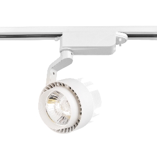 Трековый однофазный светодиодный светильник Ambrella light GL6104 WH белый LED 20W 4200K 24°