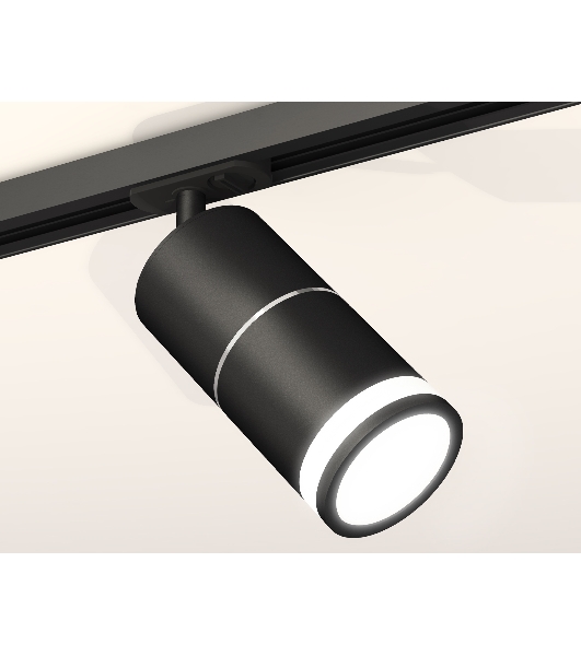 Светильник Ambrella light XT7402012 SBK/PSL/FR черный песок/серебро полированное/белый матовый MR16 GU5.3