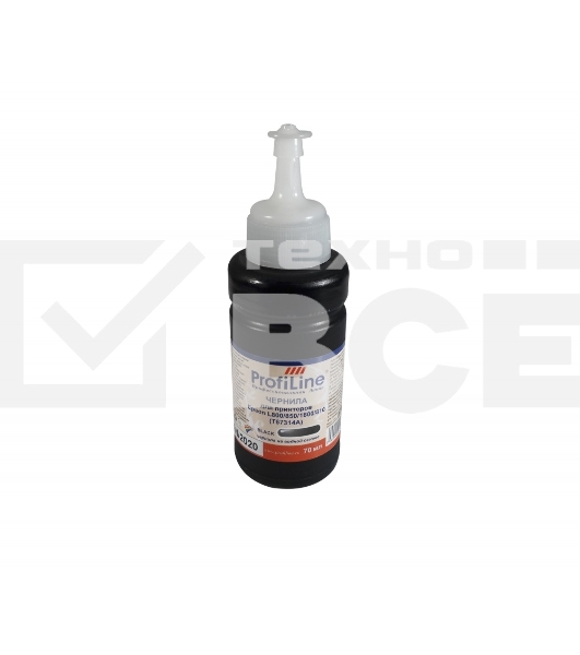 Чернила PL-T67314A/T66414A для принтеров Epson L800/850/1800/810/L100/210 Black 70 мл водн ProfiLine