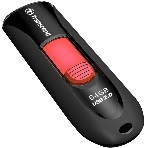 Флешка USB Transcend JetFlash 590 (TS64GJF590K), 64Gb, USB 2.0, R/W 25/15, черный/красный, фото5