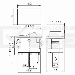 Выключатель клавишный 250V 6А (2с) ON-OFF красный Mini (RWB-201, SC-768) Rexant, фото4