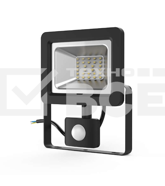 Прожектор светодиодный Gauss Elementary LED 30W 2100lm IP65 6500К с датчиком движения  628511330  Gauss