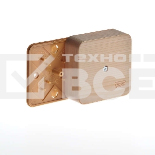 Коробка универсальная для кабель-каналов 80х80х25 сосна (светл. основа) IP40 Рувинил 65005-27М