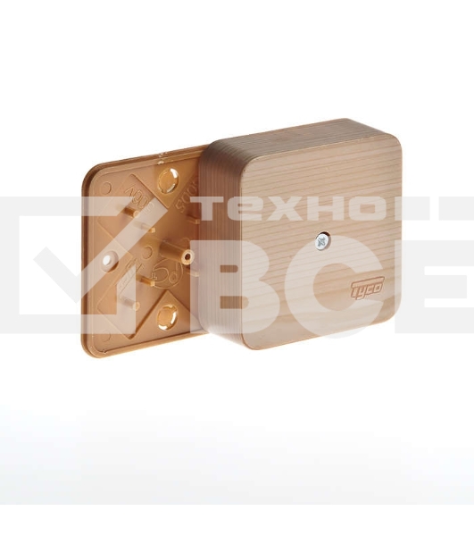 Коробка универсальная для кабель-каналов 80х80х25 сосна (светл. основа) IP40 Рувинил 65005-27М