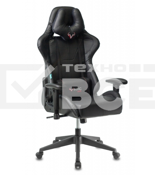 Кресло игровое Бюрократ VIKING 5 AERO BLACK EDITION черный искусственная кожа