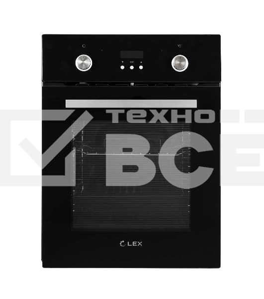Духовой шкаф LEX EDP 4571 BL  объем 55л, LED таймер, 7 функций, встраиваемый