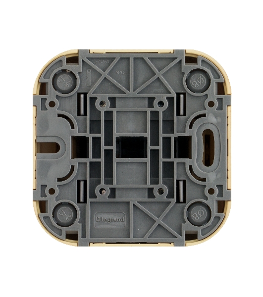 Переключатель 2-клавишный 10А | 782266 | Legrand Quteo Сосна