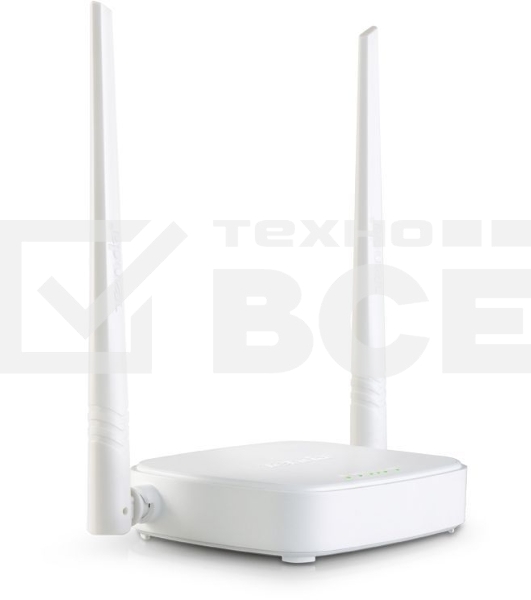 Сетевое оборудование TENDA N301 маршрутизатор 802.11n, до300Мбит/с, 2T2R, LAN: 3х10/100Мбит/с, WAN: 1х10/100Мбит/c, 2 внешние антенны 5дБи