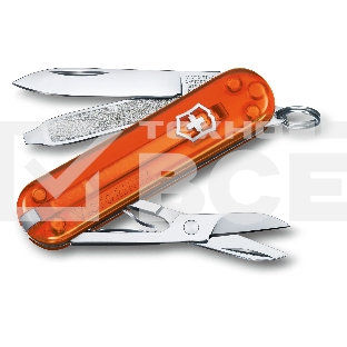 Нож перочинный Victorinox Classic Fire Opal (0.6223.T82G) 58мм 7функц. карт.коробка