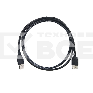 Кабель удлинительный TELECOM USB2.0 <Am-->Af> 1,5 м черный <TUS6990-1.5M>