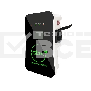 Зарядная станция S'OK Green Energy M3W Series Wallbox EV Charger SM3W10732542-0, 1-фаза, 7кВт (32А/ 220В), ocpp 1.6j, ip54