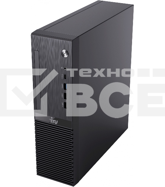Компьютер  IRU 310SC SFF i5 12400 (2.5) 8Gb SSD256Gb UHDG 730 Windows 11 Professional GbitEth 200W черный (1969067)
