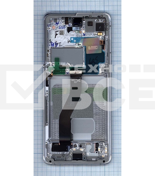 Дисплей для Samsung Galaxy S21 Ultra 5G SM-G998B/DS серебро