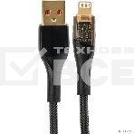 Кабель PERFEO USB А вилка - Lightning вилка, 20W, нейлон, черный, длина 1 м., PREMIUM (I4331), фото3