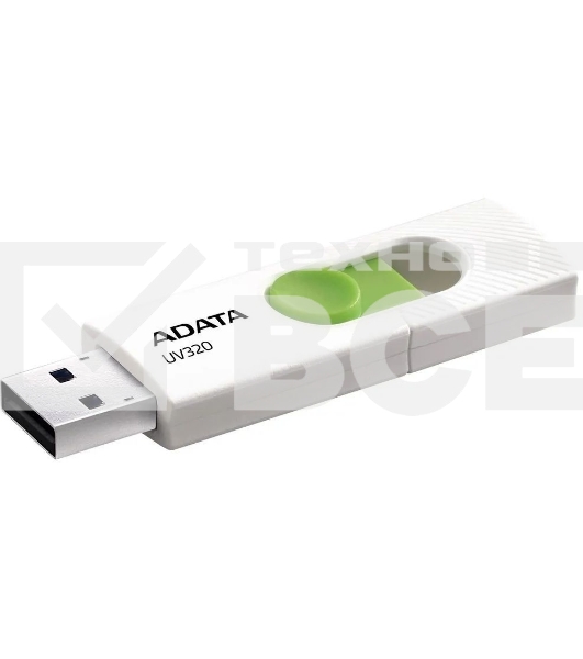 Флеш диск 64GB USB 3.2 Gen1 AUV320-64G-RWHGN White/Green