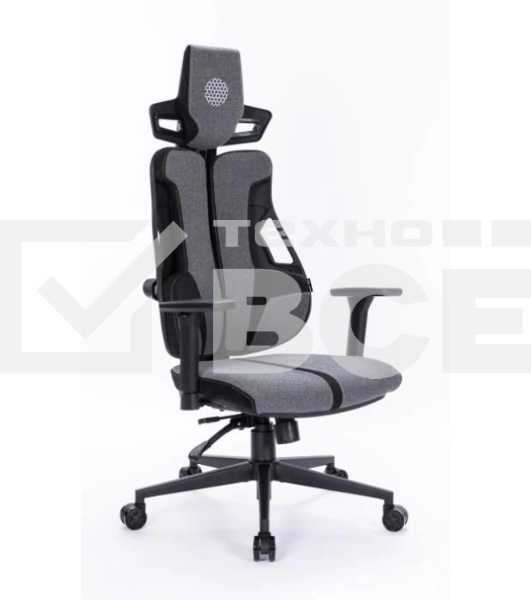 Кресло компьютерное Cactus CS-CHR-DUO-GYBK серый/черный