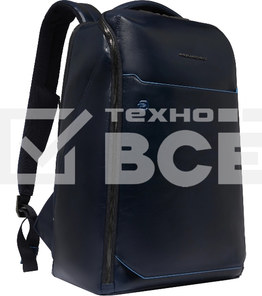 Рюкзак мужской Piquadro Blue Square CA6593B2/BLU2, кожа, темно-синий