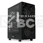 Компьютерный корпус  HSPD M510, Mesh Mid Tower, черный, TG, 0.5 SPCC, 4x120mm ARGB ATX, mATX, mITX 180/280/160mm 1x2.5