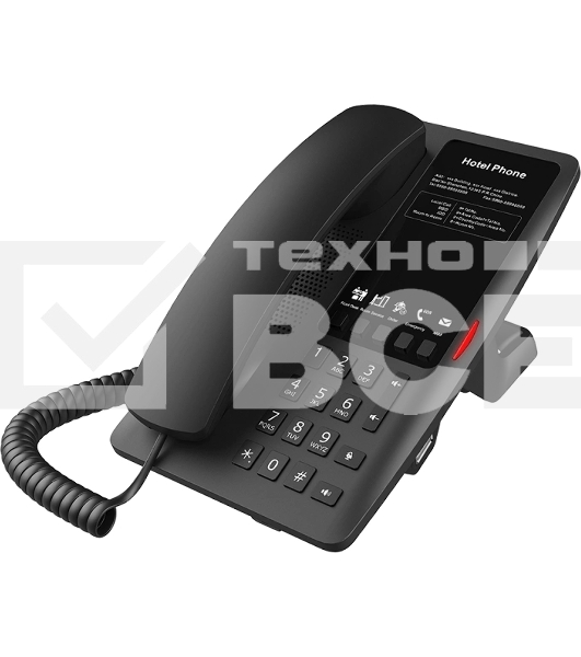 Гостиничный IP-телефон Fanvil H4W WIFI Hotel Phone 2 SIP Lines 1 USB Port for phone charging 5 Soft keys programmable service hotline 2.4GHz&5GHz,Wi-Fi 6 PoE HD Voice    PSU