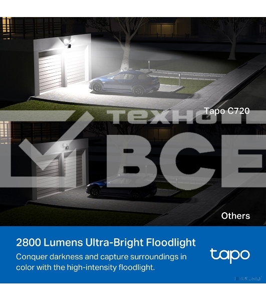 Камера видеонаблюдения IP TP-Link Tapo C720 Wi-Fi 2.1-2.1мм цв. корп.:белый