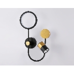 Настенный светодиодный светильник со сменной лампой Ambrella light FL51602/3 BK/GD черный/золото 11W 4200K+GU10 424*275*100, фото 1