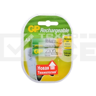 Аккумулятор GP Rechargeable NiMH 230AAHC 2300mAh AA (2 шт. в уп-ке)