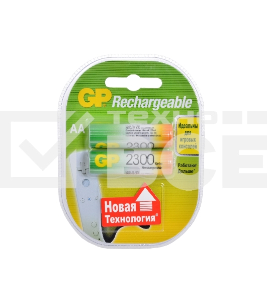 Аккумулятор GP Rechargeable NiMH 230AAHC 2300mAh AA (2 шт. в уп-ке)